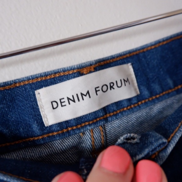 DENIM FORUM THE JUST PEACHY STRAIGHT 70s INSPIRED JEANS - Picture 7 of 7